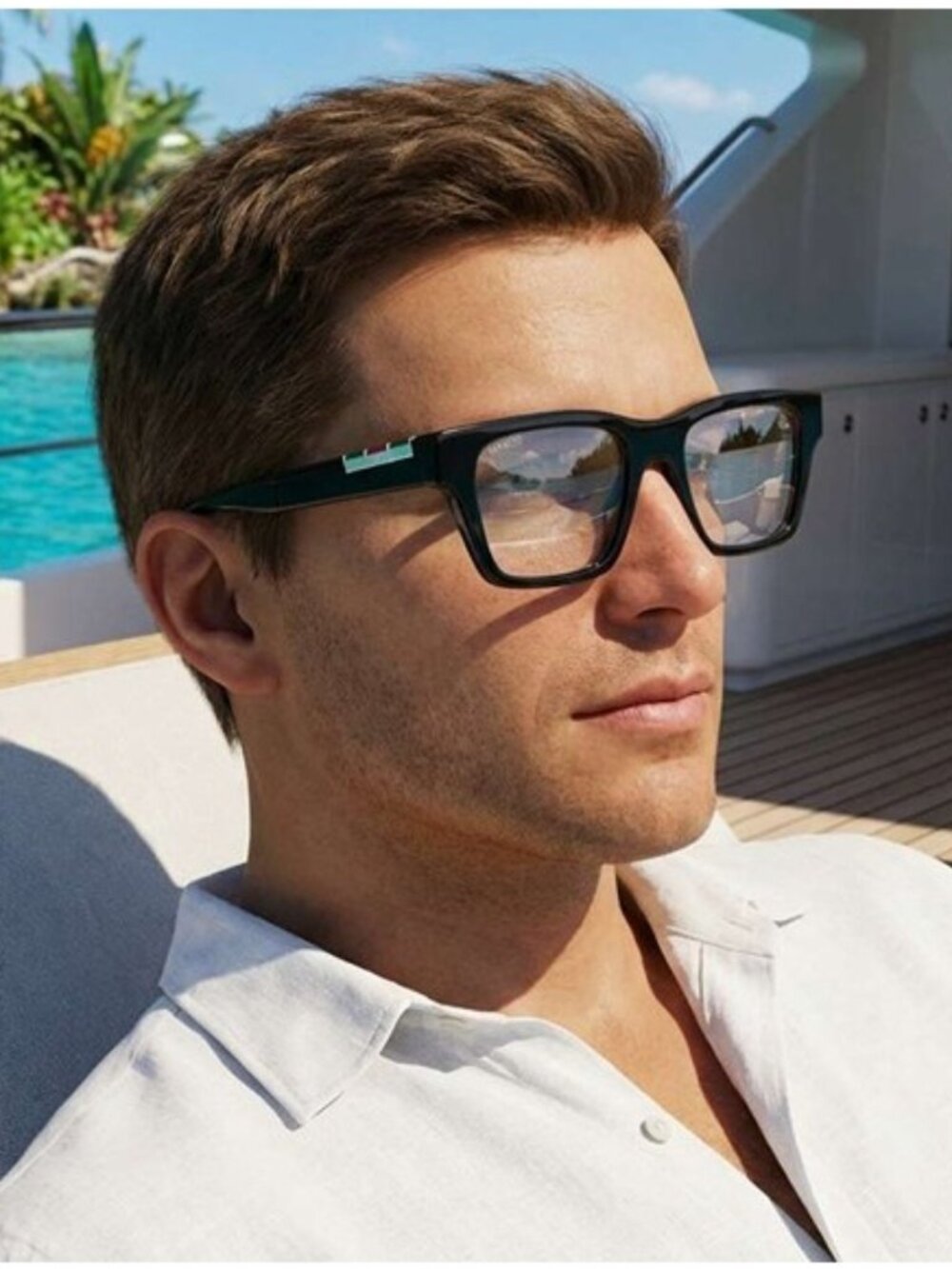 Gucci GG1889O 001 Eyeglasses Black 51mm Square Frame